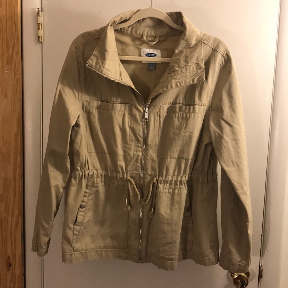 Khaki utility jacket - excellent condition!